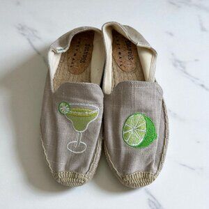 SOLUDOS x Lucy Mail Margaritas Lime Espadrilles Flats Size 6